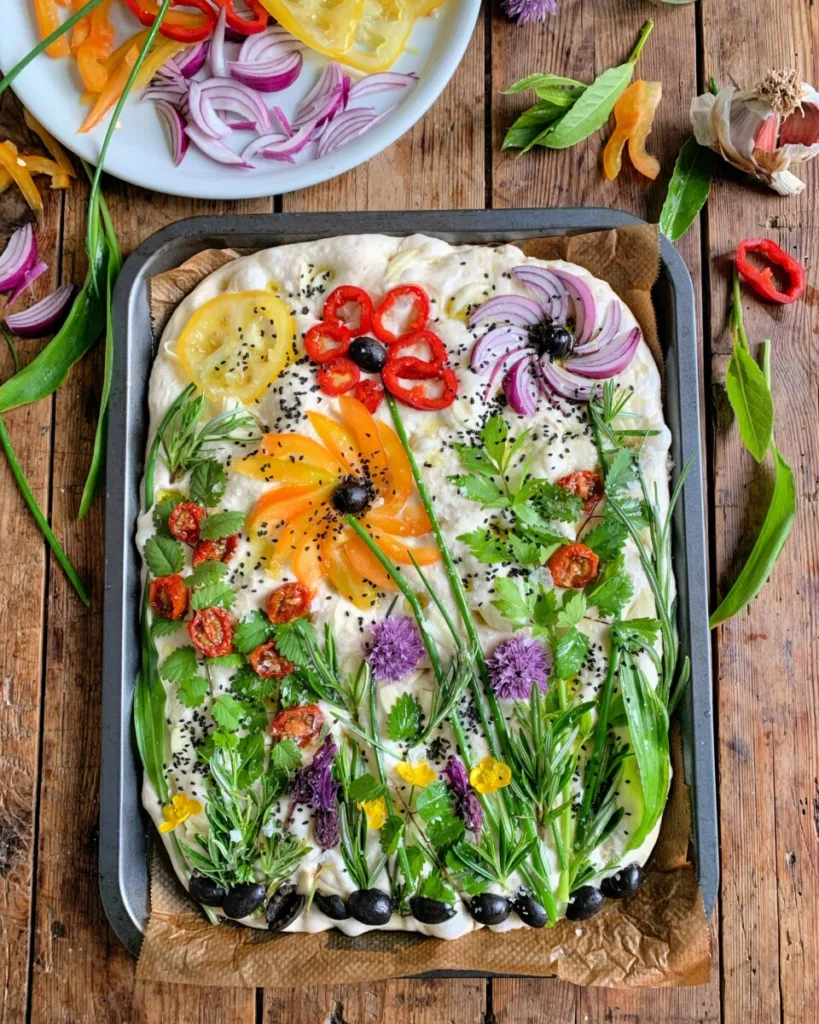 Sourdough Focaccia Garden