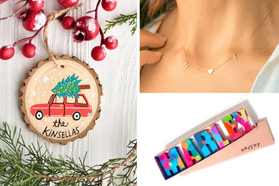 Wonderful, affordable personalized holiday gifts that you can still get in time for Christmas or Hanukkah