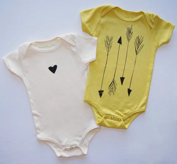 Twin sets for babies we love. Because roses are red, onesies are...mustard?