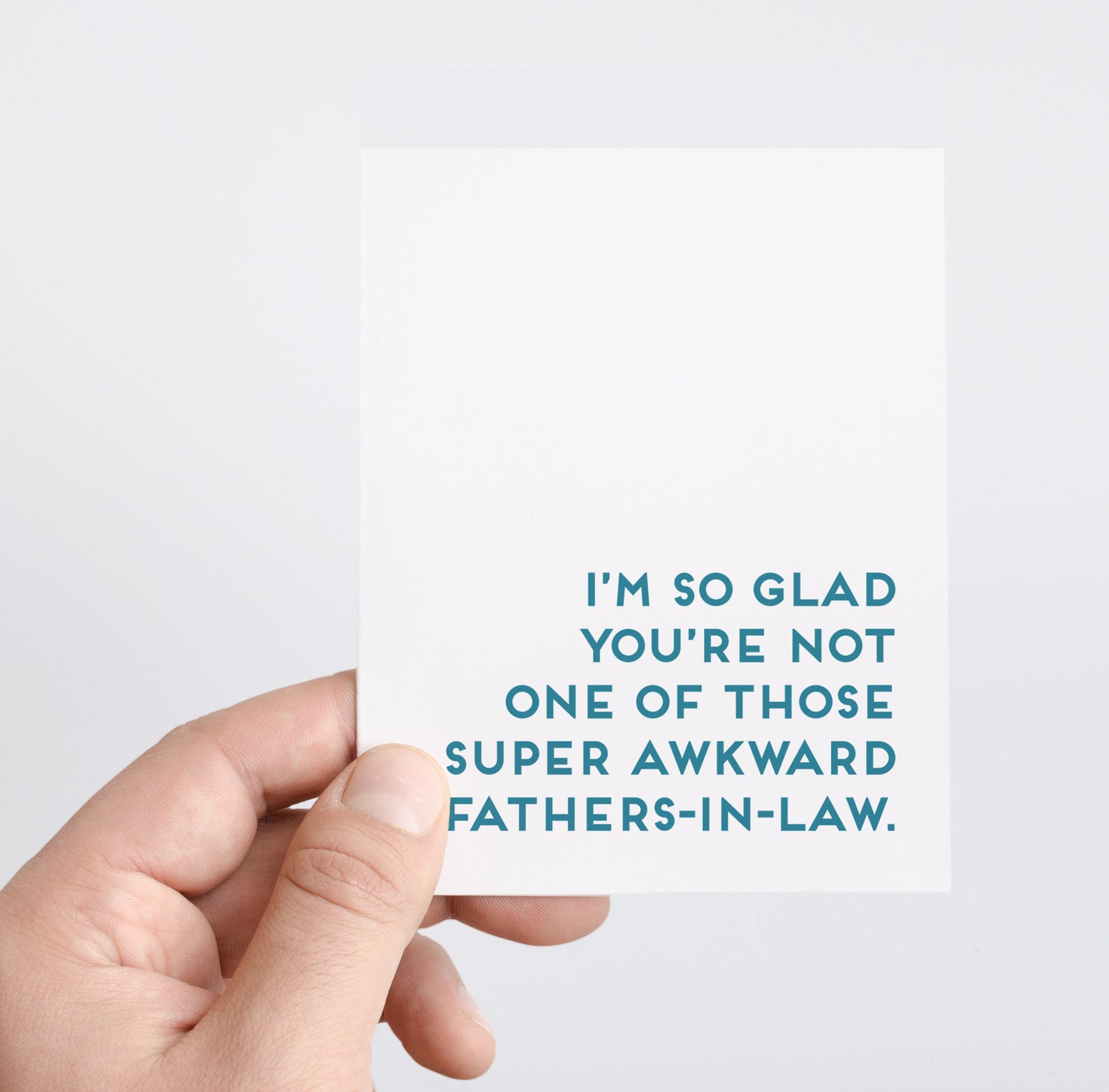 Funny Father's Day Cards: Father-in-law card from Spade Stationery