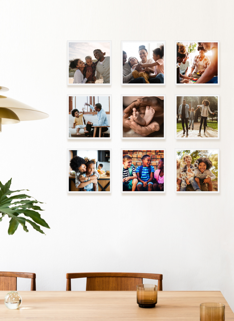 TilePix personalized photo wall (custom photo tiles)