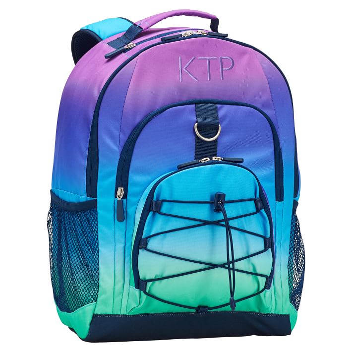 Cool backpacks for tweens and teens: Ombre Personalized backpack from Pottery Barn Teen Cool backpacks for tweens and teens: Ombre Personalized backpack from Pottery Barn Teen