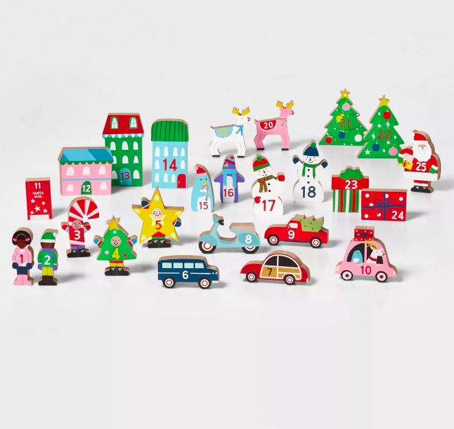 Best Advent calendars for kids: Wood scene advent calendar from Wondershop for Target