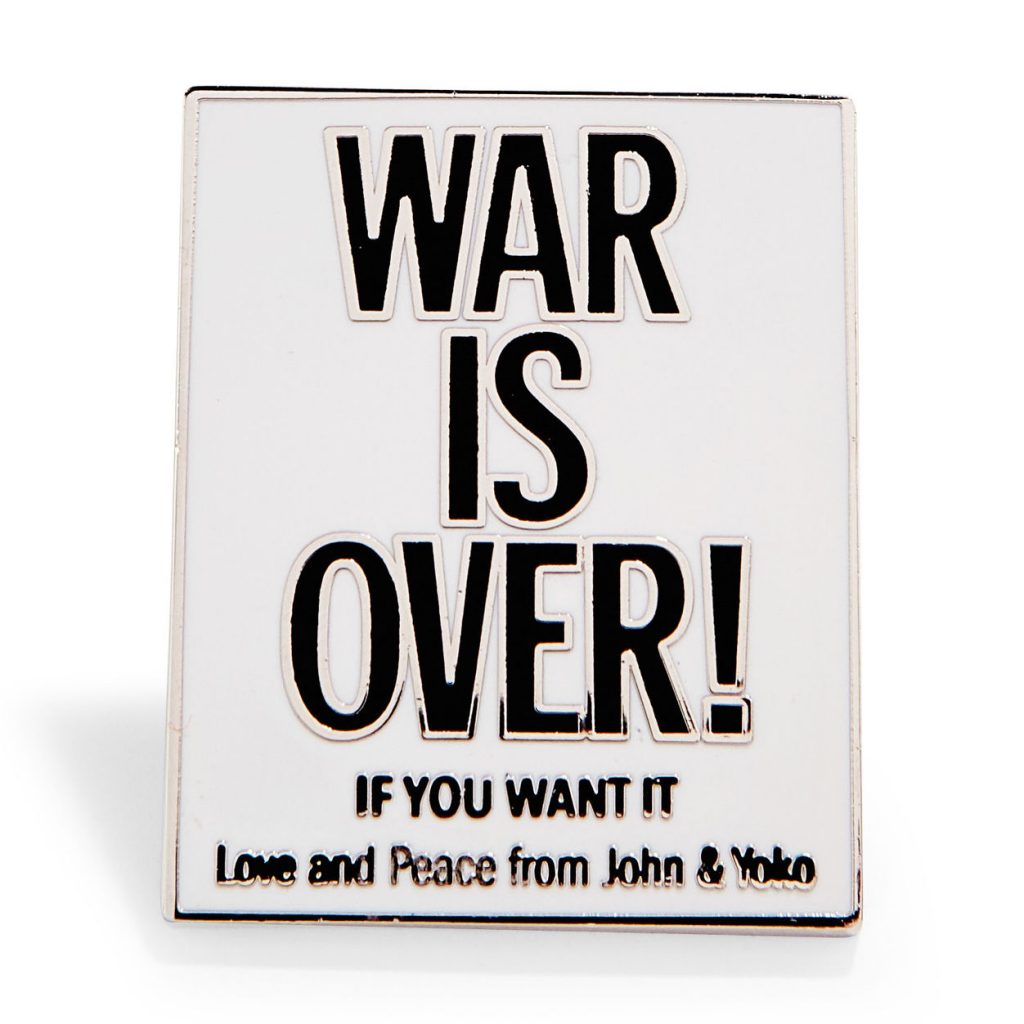 Cool Father's Day gifts under $15: John Lennon/Yoko WAR IS OVER! enamel pin at MoMA Store Cool Father's Day gifts under $15: John Lennon/Yoko WAR IS OVER! enamel pin at MoMA Store