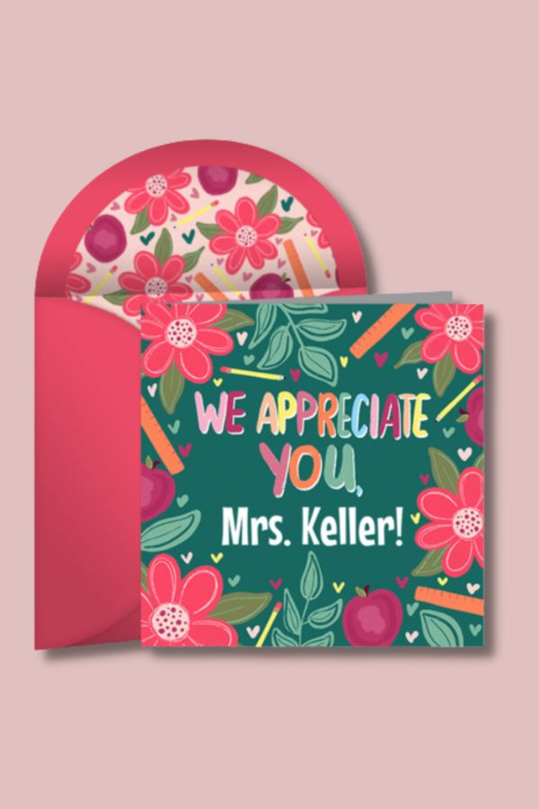 Punchbowl Teacher Appreciation Ecards (Free, 50+ Designs)