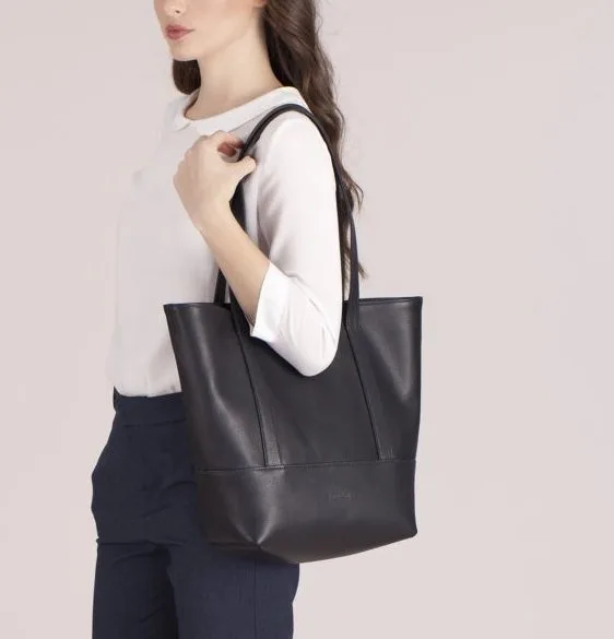 This monogrammed tote can be personalized on the inside with your own message or handwriting at Fontem