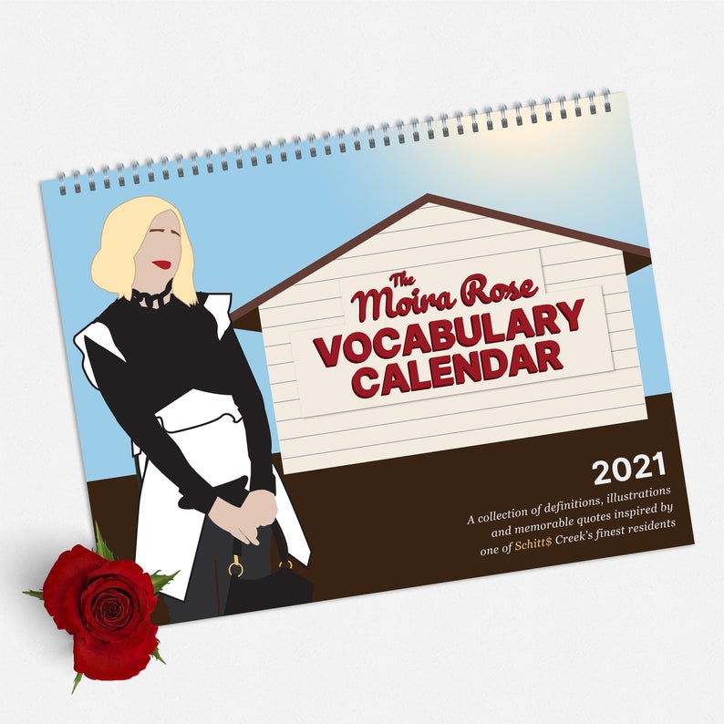 Gift them a year of Schitt's Creek with the Moira Rose 2021 Vocabulary Calendar