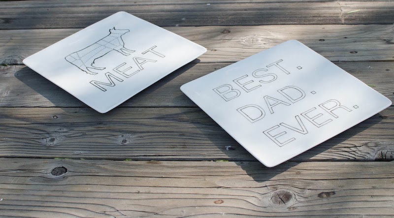 Personalized Grill Prep Plates (DIY)