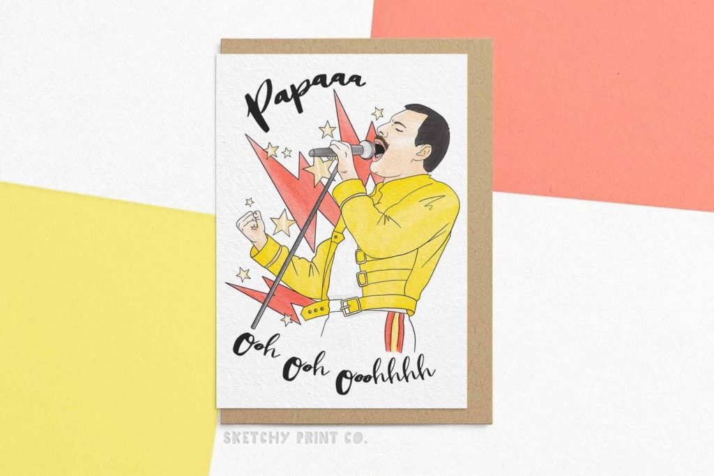 Funny Father's Day Cards | Papa Queen card by Sketchy Print Co Funny Father's Day Cards | Papa Queen card by Sketchy Print Co