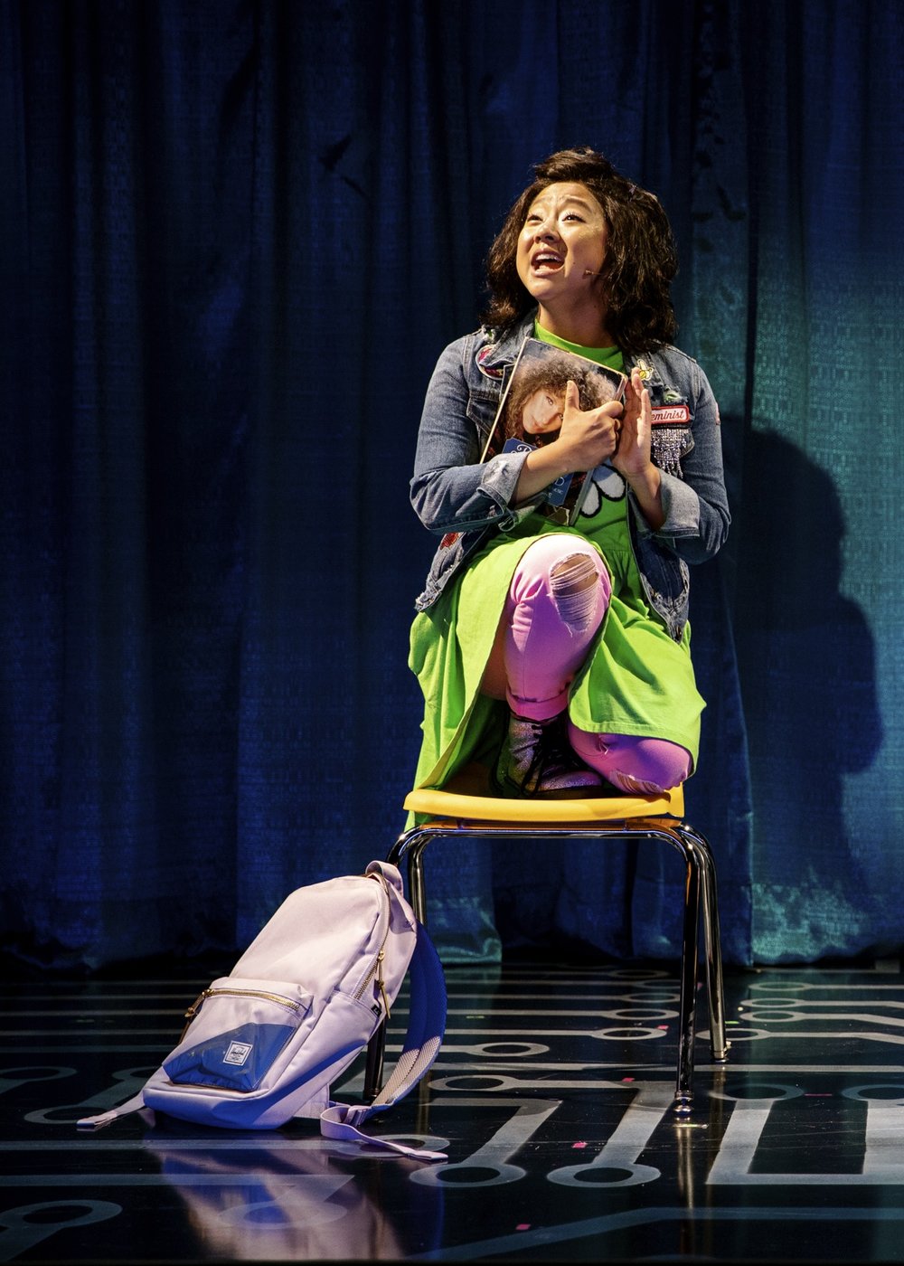 Stephanie Hsu in Be More Chill, off-Broadway at the Signature Theater Stephanie Hsu in Be More Chill, off-Broadway at the Signature Theater