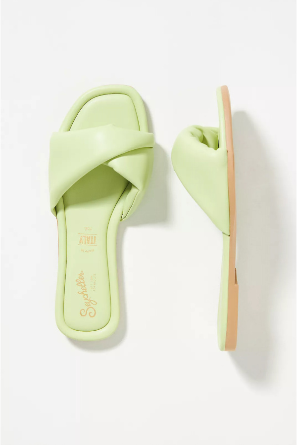 Lime green seychelles at Anthropologie Lime green seychelles at Anthropologie