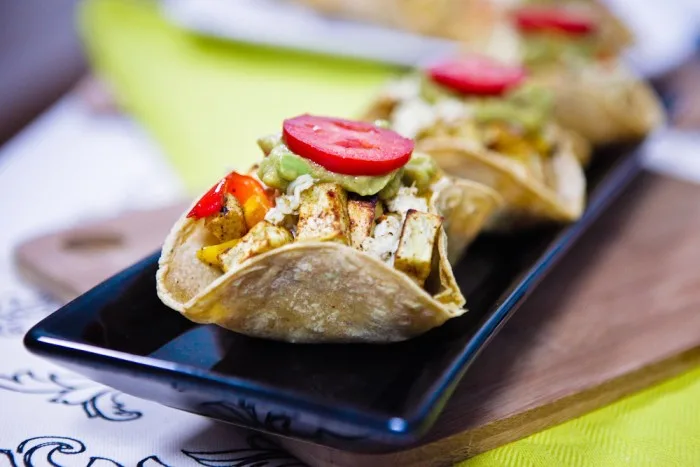 Easy muffin tin recipes: Black Bean Sweet Potato Tacos at Keepin It Kind