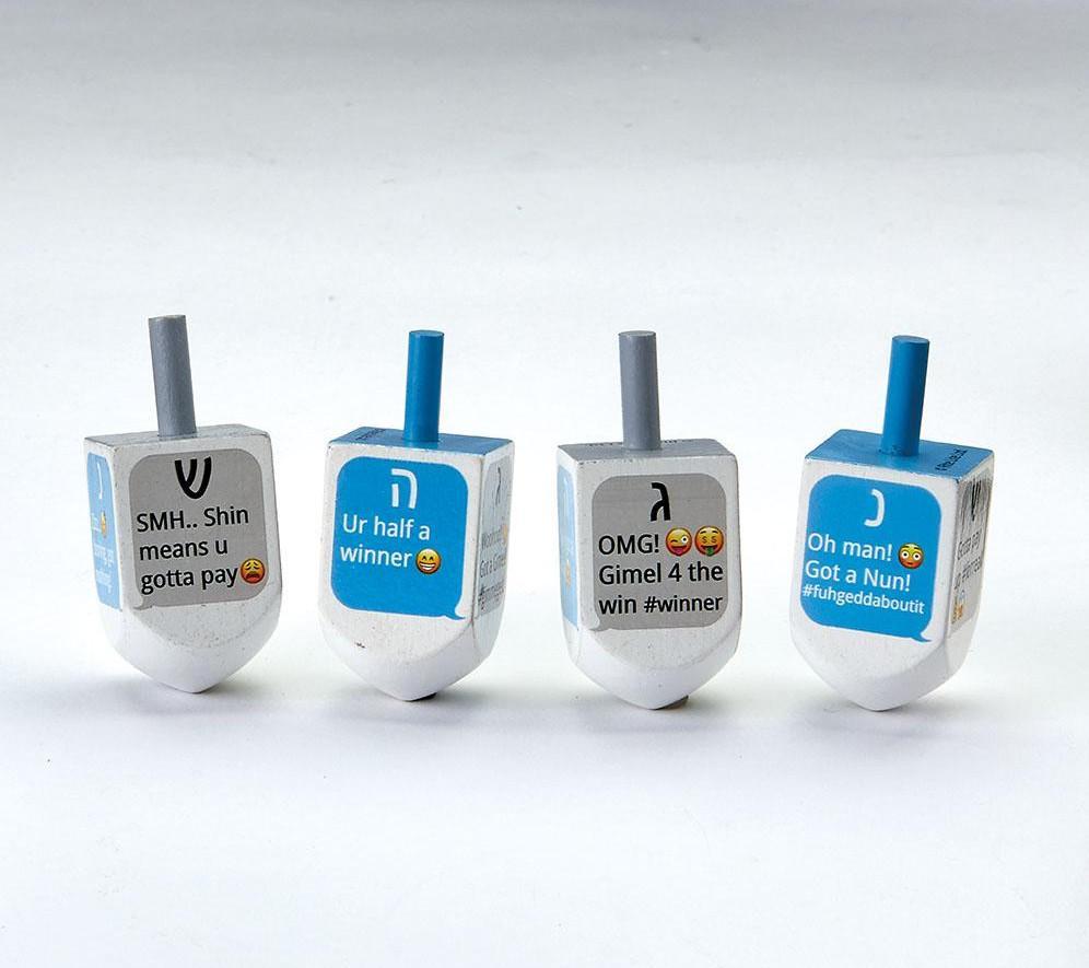 Texting dreidel set: Cool Hanukkah gifts for kids Texting dreidel set: Cool Hanukkah gifts for kids