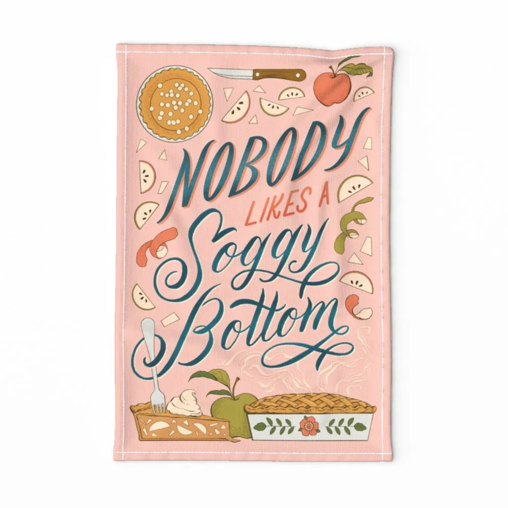 Typography Tea Towel (Spoonflower Home)