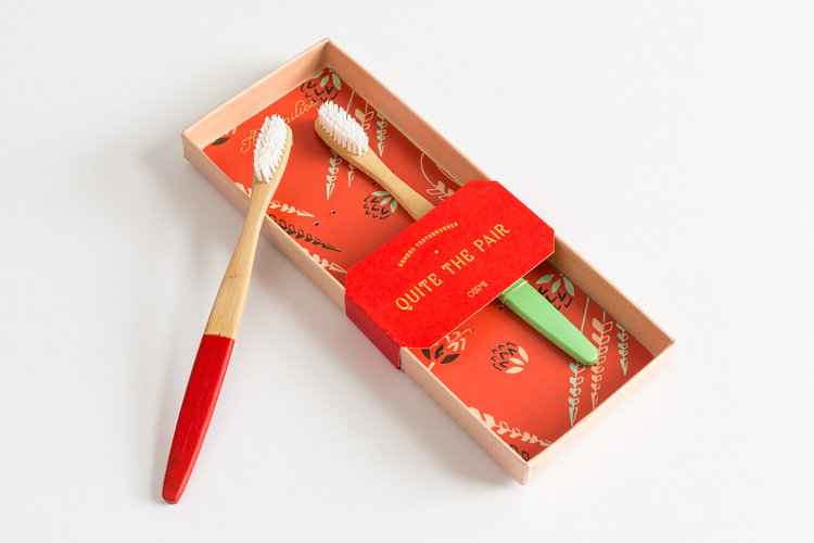 Odeme Bamboo Toothbrush Set (2-pack)