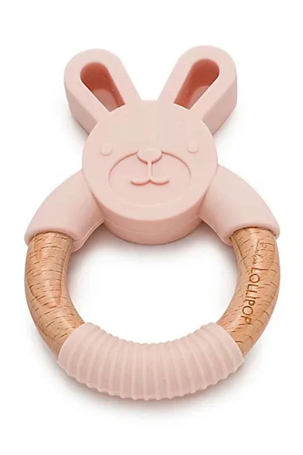 Looking for a unique baby gift for Easter? This handmade bunny utensil set from Beehive makes a special gift.