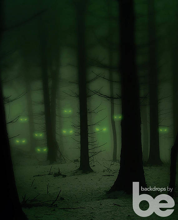 Stranger Things party ideas: Forest Photo Booth Backdrop | Backdrops by BE