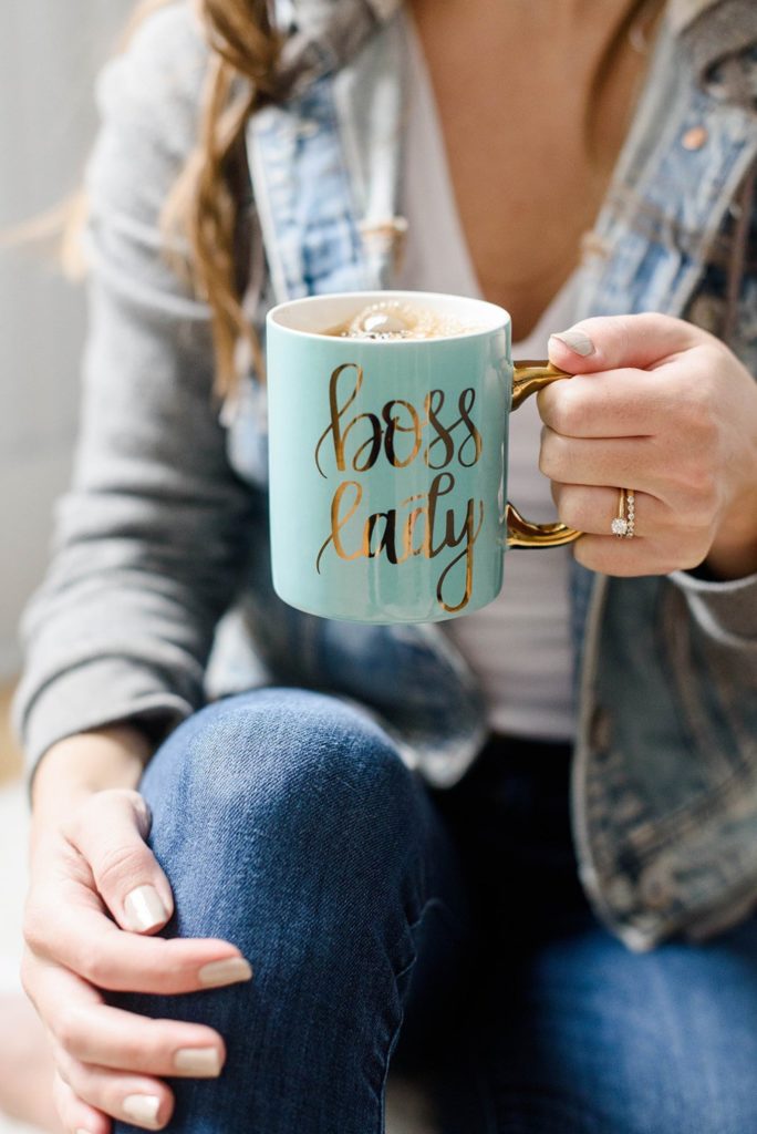 Ready-Made Cross-Stitch Hoop (Galentine’s Designs)