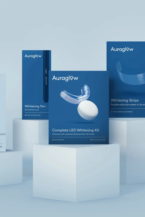 Auraglow teeth whitening kit with LED light: Last-minute beauty gifts for mom on sale