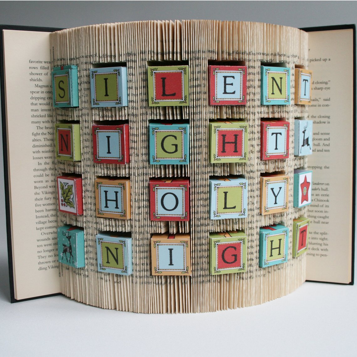 Creative Advent calendars for kids: DIY Book art Advent calendar tutorial | Love Book Folding