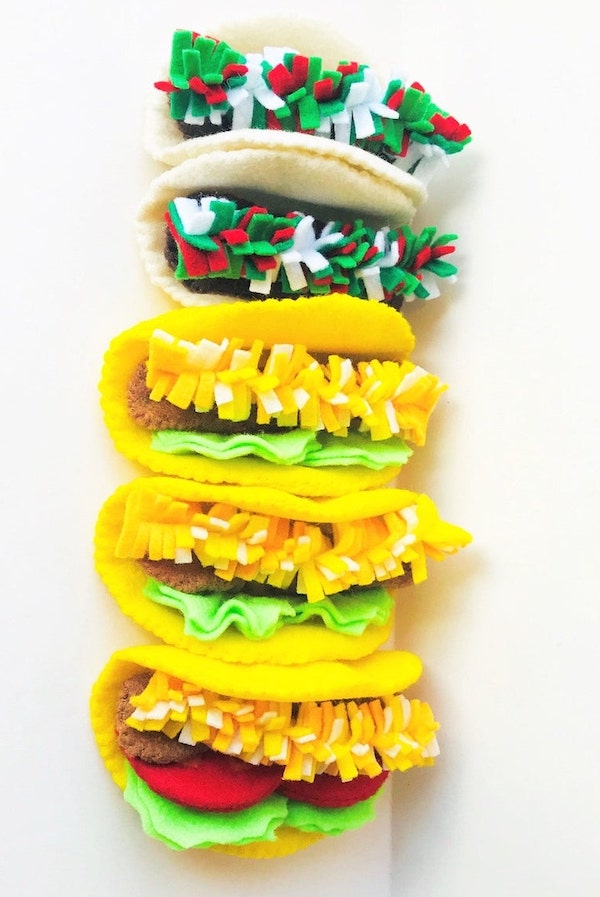Felt Taco Play Food Set