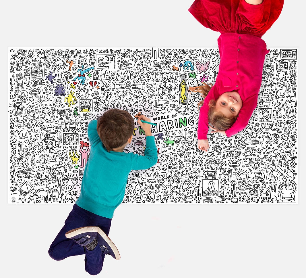 Giant Keith Haring Coloring Roll