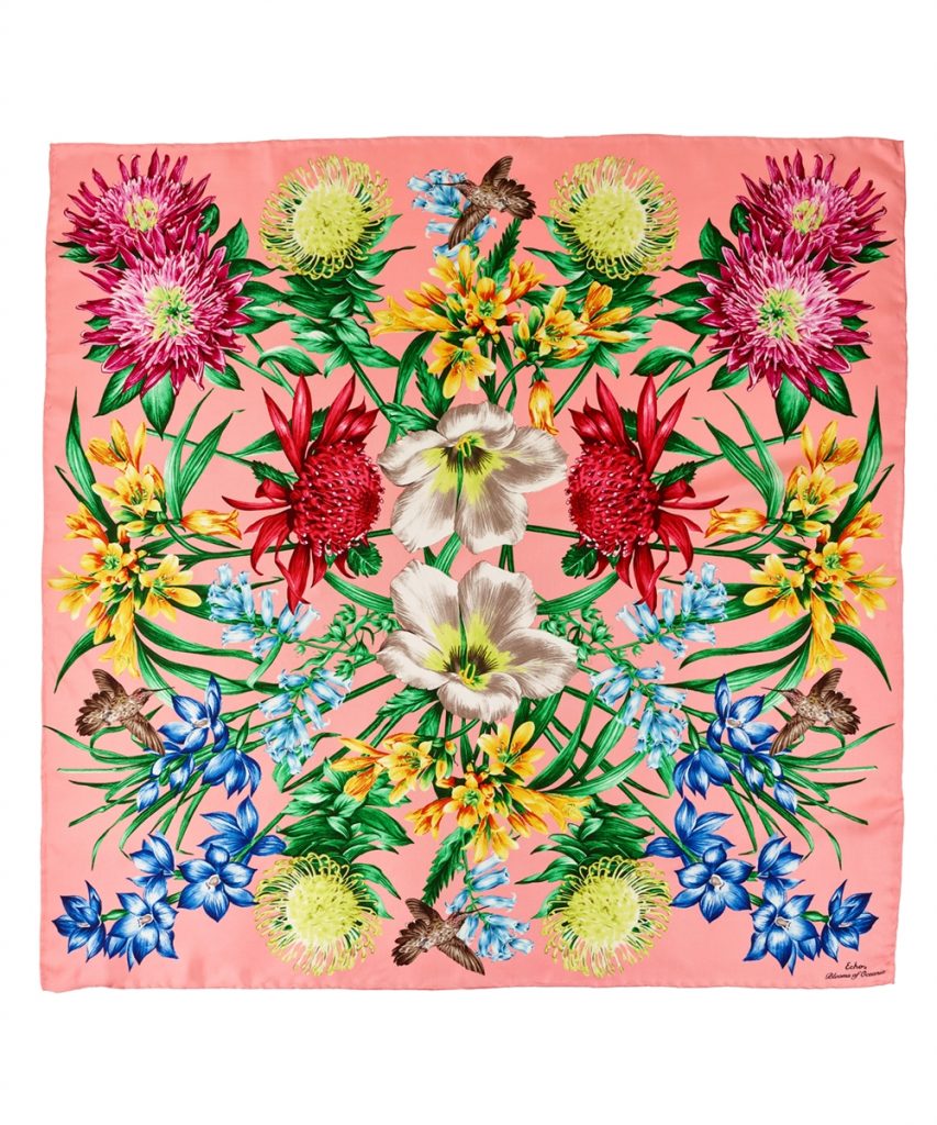 Mother's Day gifts for Grandma: Gorgeous silk floral scarf from Echo Design