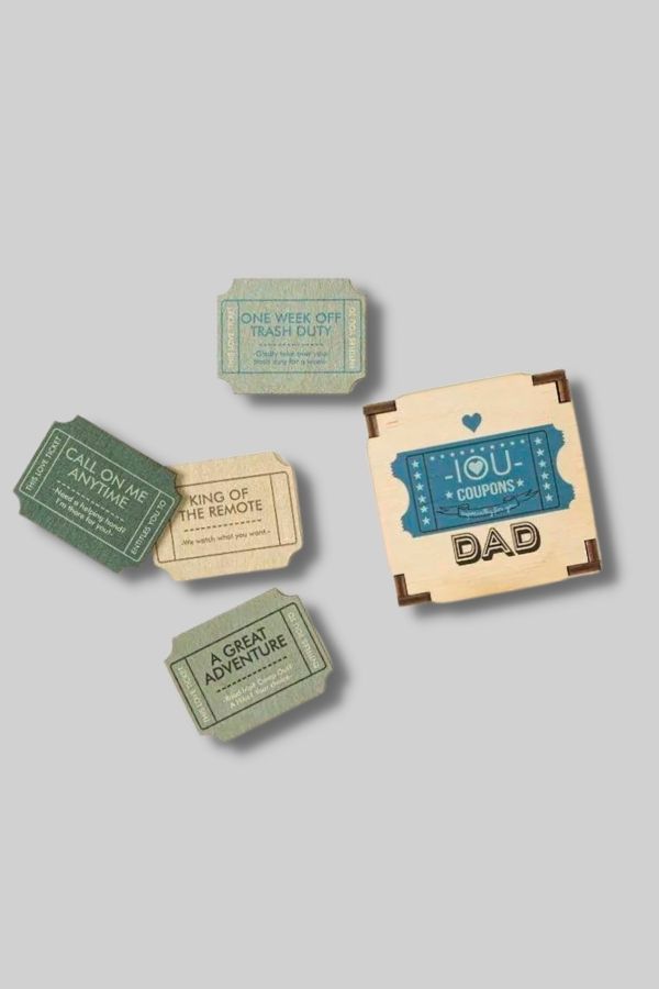 Wooden 'Reasons I Love Dad' Token Box