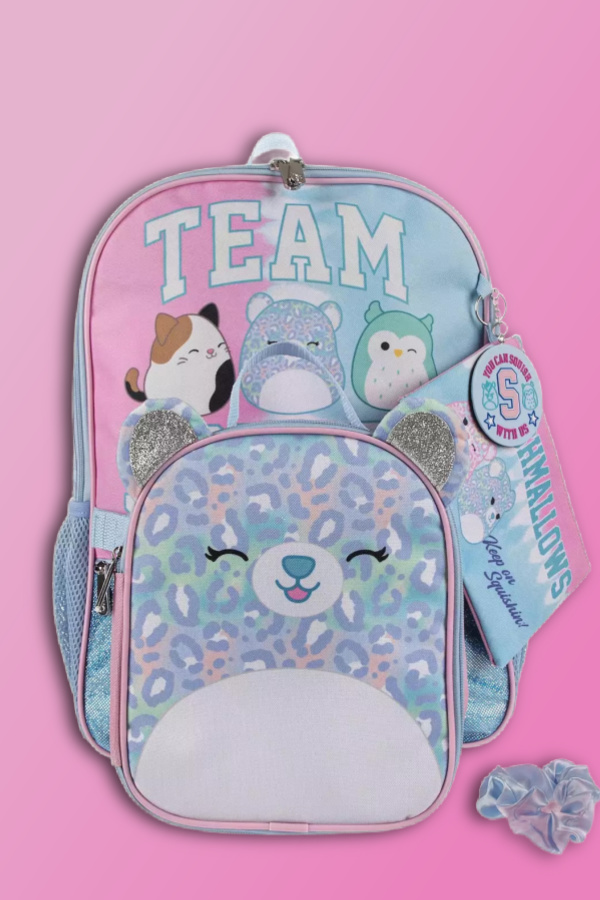 Team Squishmallows 5-Piece Backpack Set