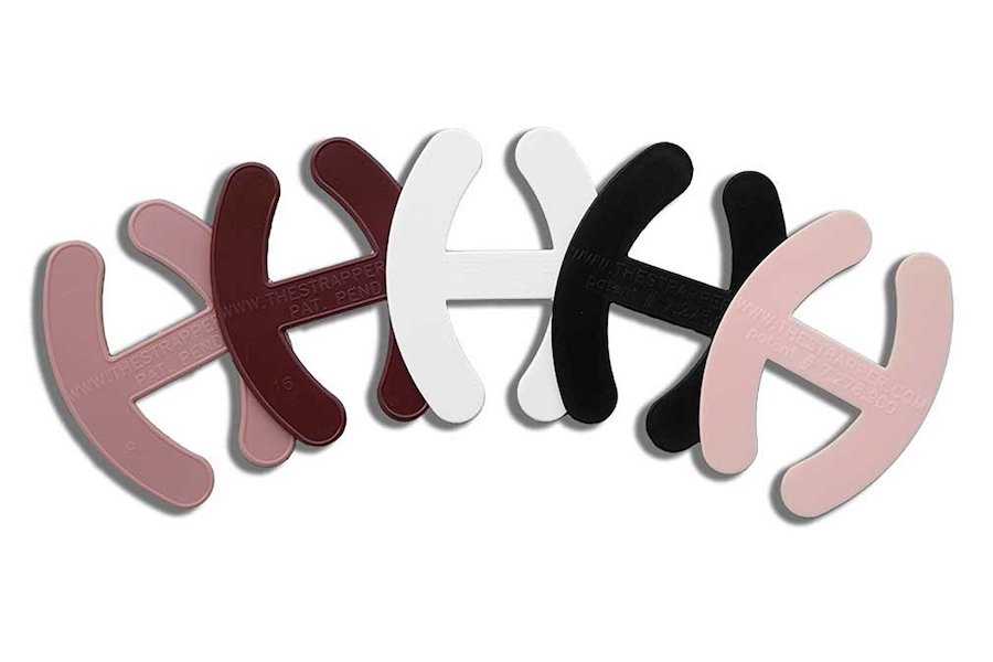 The Strapper bra clip accessory converts bras to racer backs without splurging on new lingerie
