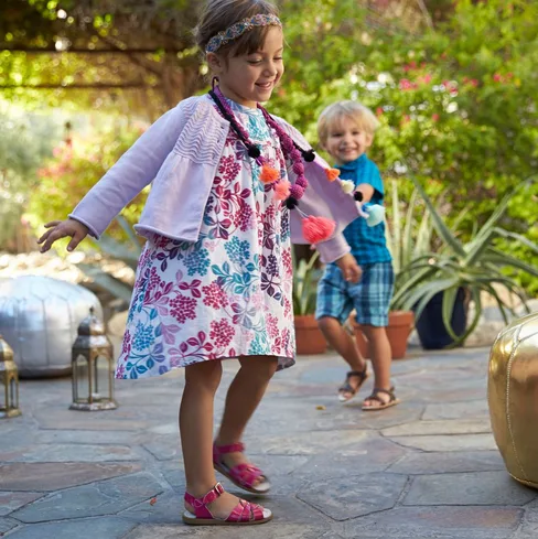 Girls Easter Dresses: Tea Colletion Hydrangea Garden Ruffle Dress