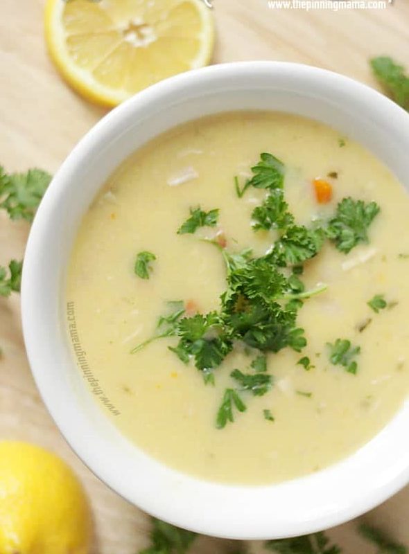 The Pinning Mama Lemon Chicken Soup (recipe inspiration)