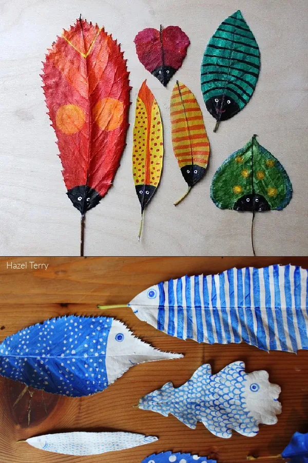 DIY leaf craft deer from Look What I Did With a Leaf