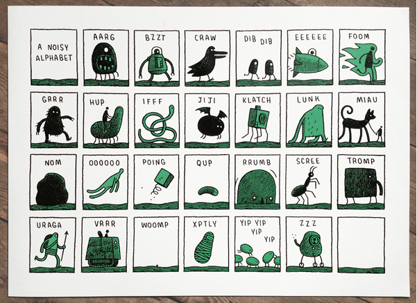 Noisy Alphabet Poster | Cool Mom Picks Noisy Alphabet Poster | Cool Mom Picks