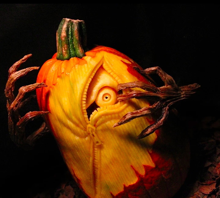 Creepiest Halloween pumpkins: Creepy Pumpkin | MB Creative Studio