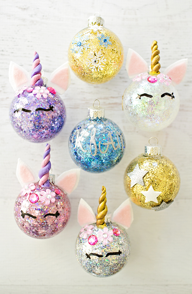 DIY glitter unicorn ornament | Hello, Wonderful 