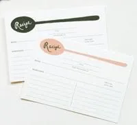 Not your grandma's recipe cards