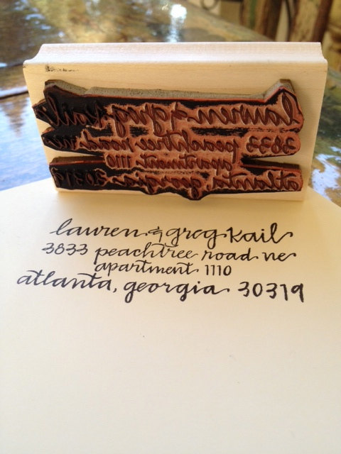 custom address stamp by hard ink calligraphy custom address stamp by hard ink calligraphy