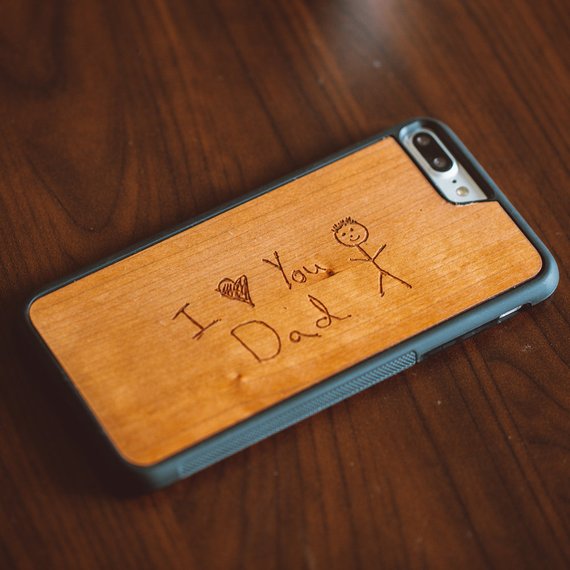 Best personalized Father's Day gifts: Custom Drawing Phone Case by Tmbr
