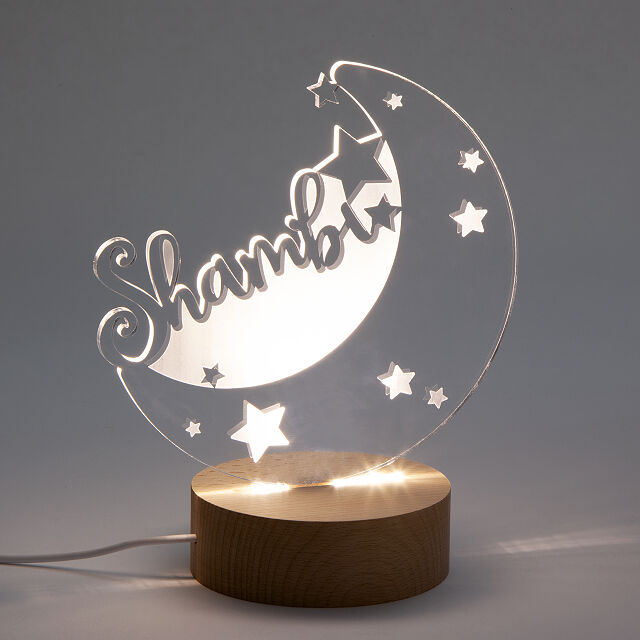 The best personalized baby gifts: Personalized moon and stars nightlight