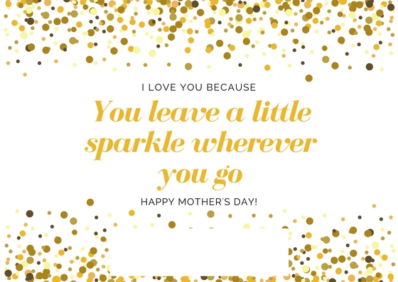 Free printable sparkle Mother's Day card | Cool Mom Picks