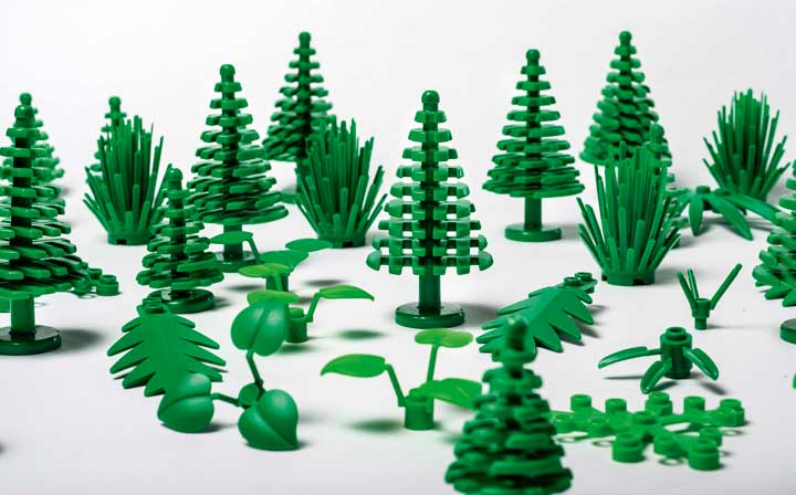 LEGO sustainable plant-based pieces (news announcement)