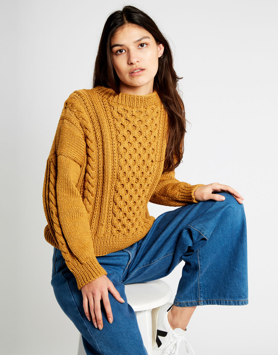 Knitters can now make gorgeous sweaters and scarves from Wool and the Gang's upcycled yarn made in part from plastic bottles -- but it feels soft as cotton Knitters can now make gorgeous sweaters and scarves from Wool and the Gang's upcycled yarn made in part from plastic bottles -- but it feels soft as cotton