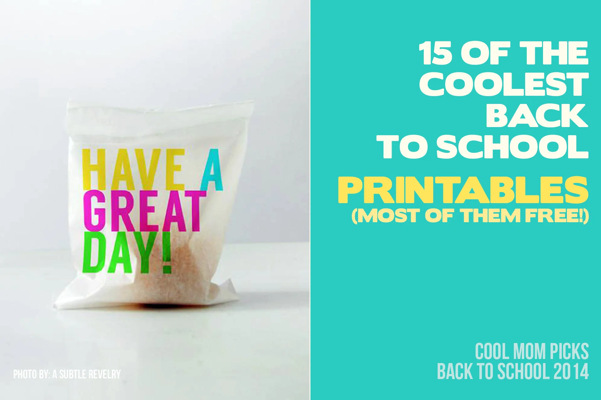15 coolest back to school printables