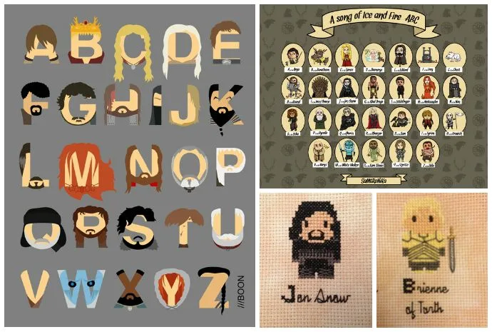 Cool Game of Thrones ABCs