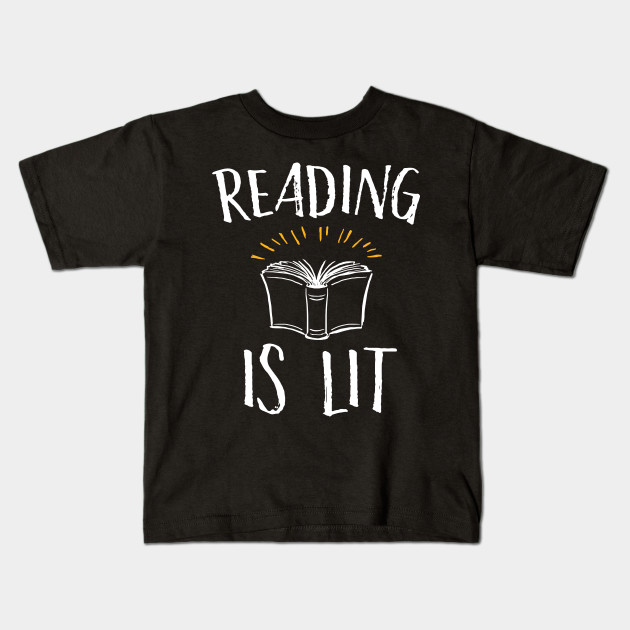 Reading Is Lit Kids T-Shirt