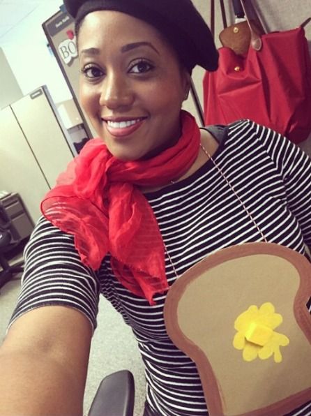 Last minute Halloween costumes for moms: French Toast, get it?