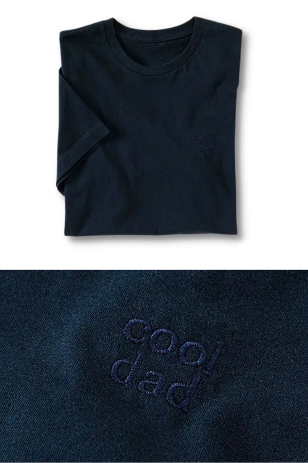 "Secret Cool Dad" Embroidered T‑Shirt