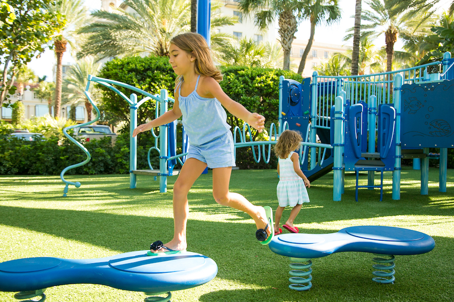 The most amazing hotel amenities for kids and family packages: The 4500 square foot modern playground at The Breakers Palm Beach | mompicksprod.wpengine.com