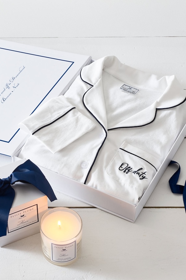 “Off Duty” Luxury Pajama Gift Set (Petite Plume)